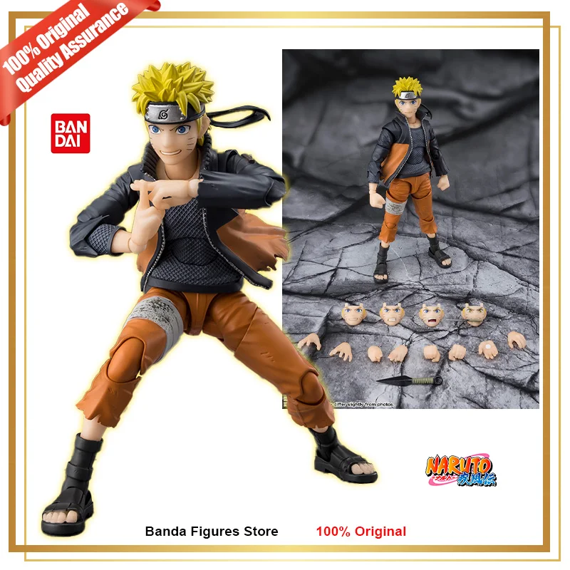 Figura de Acción Original de Bandai Shf S.H.Figuarts Naruto: Shippuden Naruto Uzumaki The Power to Unite, en Stock, Regalos, Juguetes