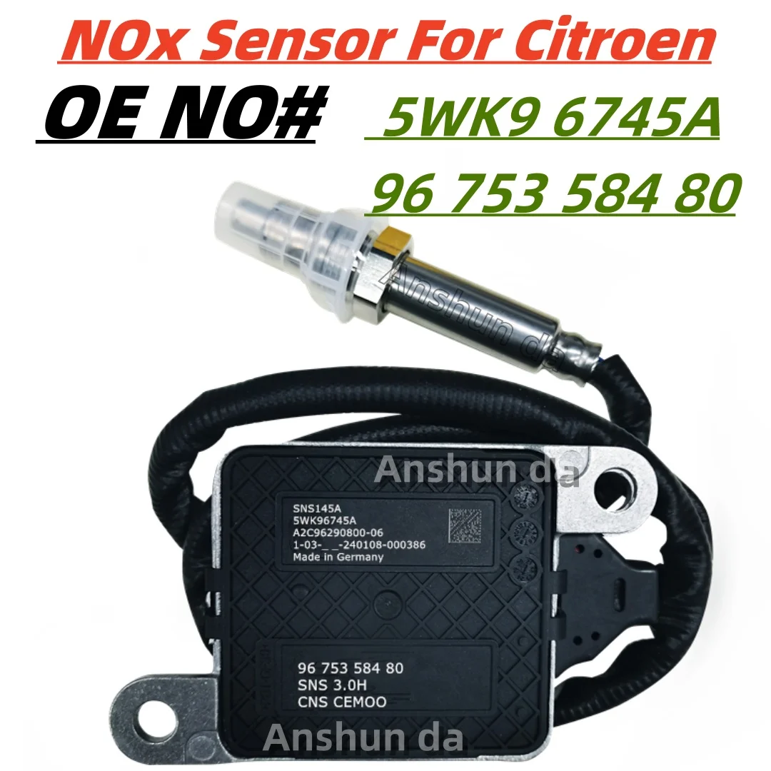 

5WK96745A 9675358480 Nitrogen Oxygen Sensor NOX Sensor FOR PEUGEOT For VAUXHALL For Citroen C3 C4 DSOR PEUGEO008 308 3008 508