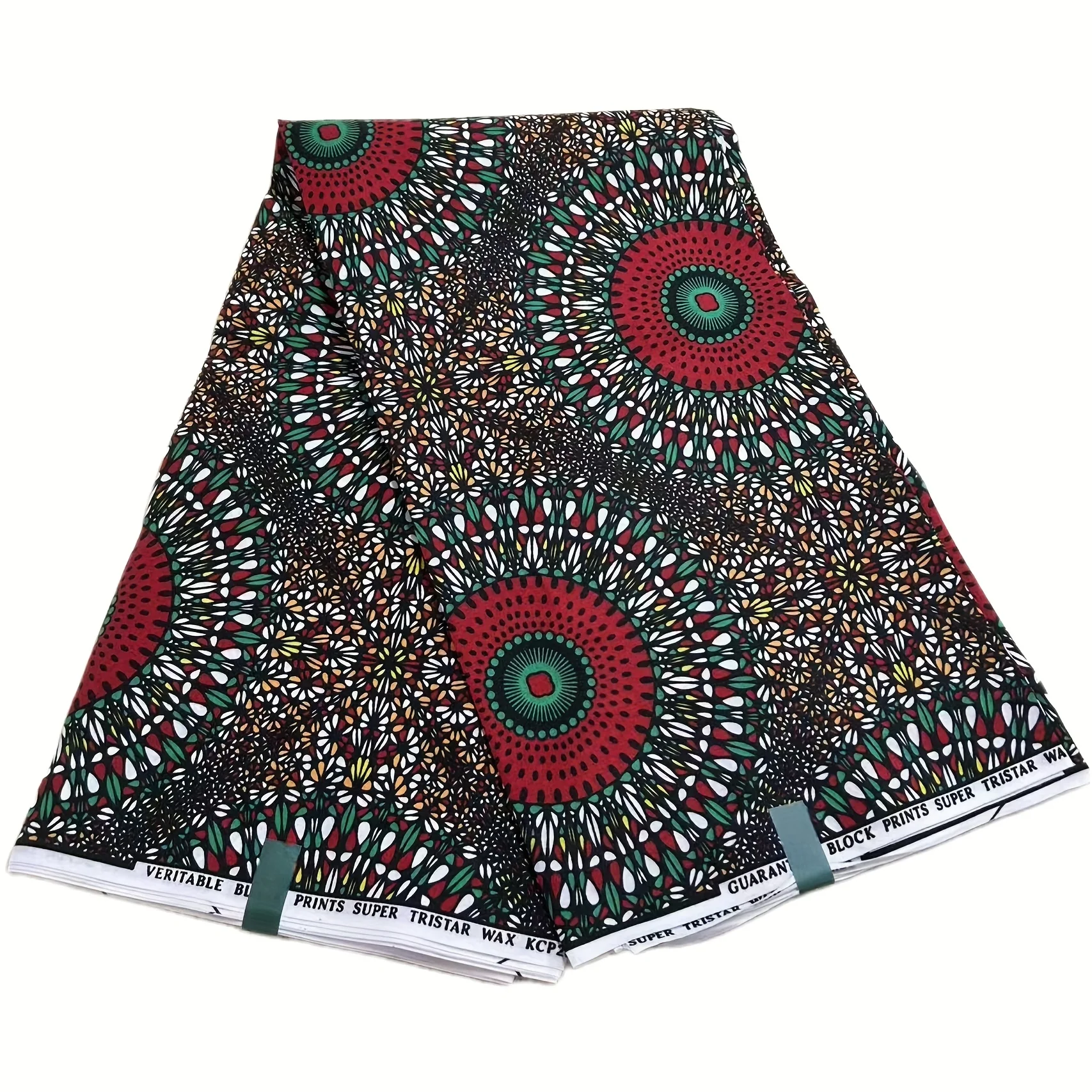 

6Yards Polyester African Wax Fabric | Machine Washable for DIY Sewing Handicrafts