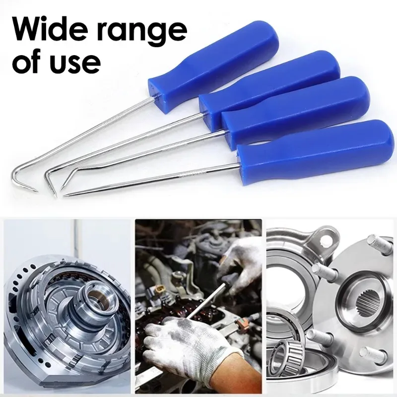 4Pcs/set Oil Seal Screwdrivers Set Car O-Ring Seal Gasket Puller Remover Pick Hooks Tools Car Remover Tools Kit