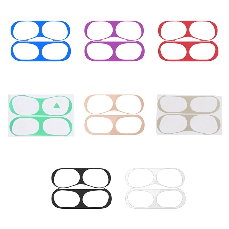 573A メタルステッカーフィルム イヤホンケースボックスプロテクター防塵