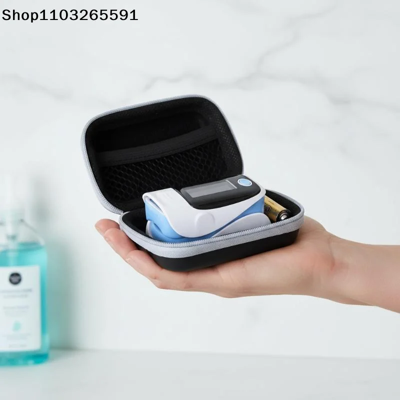 Protective Box Strong Space Hard EVA Pulse Oximeter Storage Bag Carrying Case Zipper Fingertip Pulse Oximeter Bag