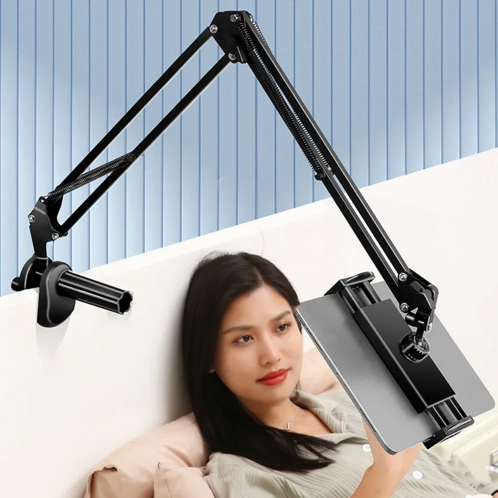 

360° Rotating Bed Tablet Stand Universal Long Arm Desktop Phone Mount Stand Clip on Flexible Tablet Phone Holder Home