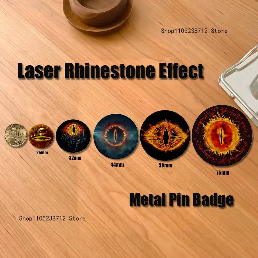 L-Lords of the R-RingES Button Lapel Anime Pin Badges Brooch Jewelry Decoration Gift 25mm 32mm 44mm 58mm 75mm