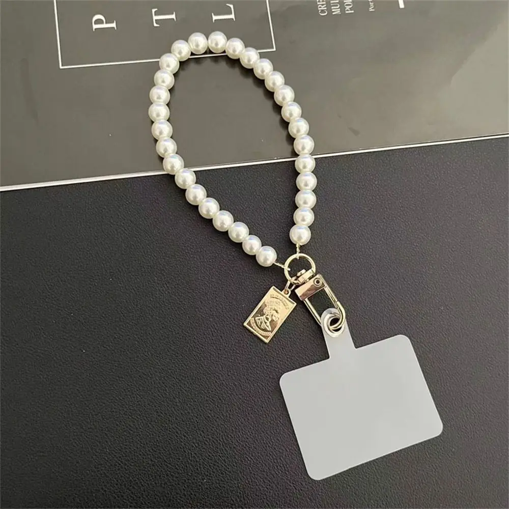 

Jewelry Cell Phone Bracelet Hand Rope Anti-lost Pearl Wrist Strap Short Pearl Lanyard Pearl Lanyard Strap Mobile Phone Lanyard