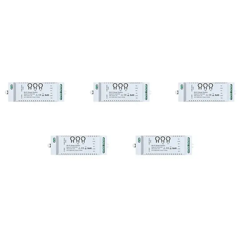 

Ingenious-5X 2CH Wifi Smart Switch DIY Timer Ewelink APP 85-265V USB 5V 2.4G Wifi Home Automation Module For Alexa Google