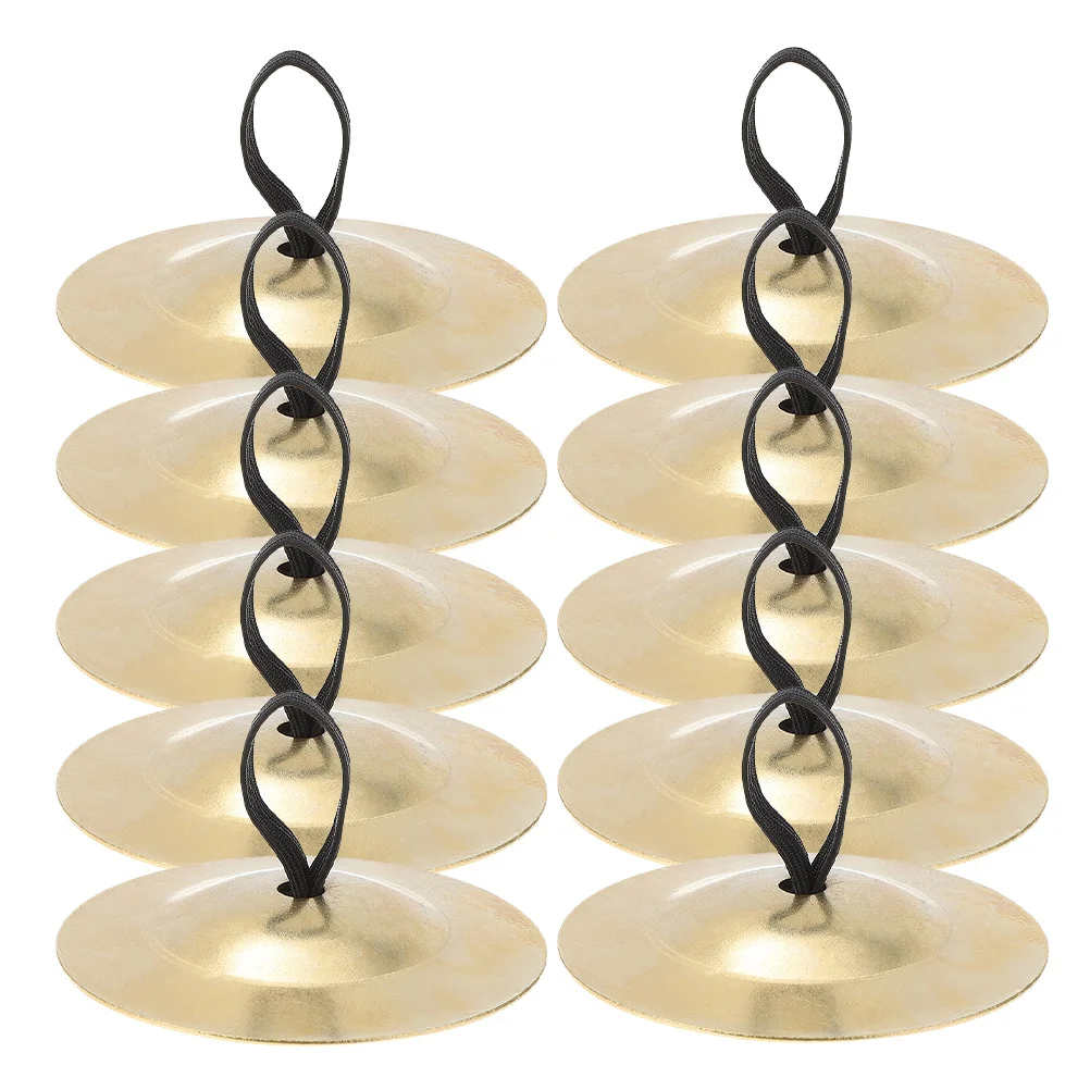 

10 Pcs Finger Cymbals Mini Percussion Instrument Musical Instruments Copper Small