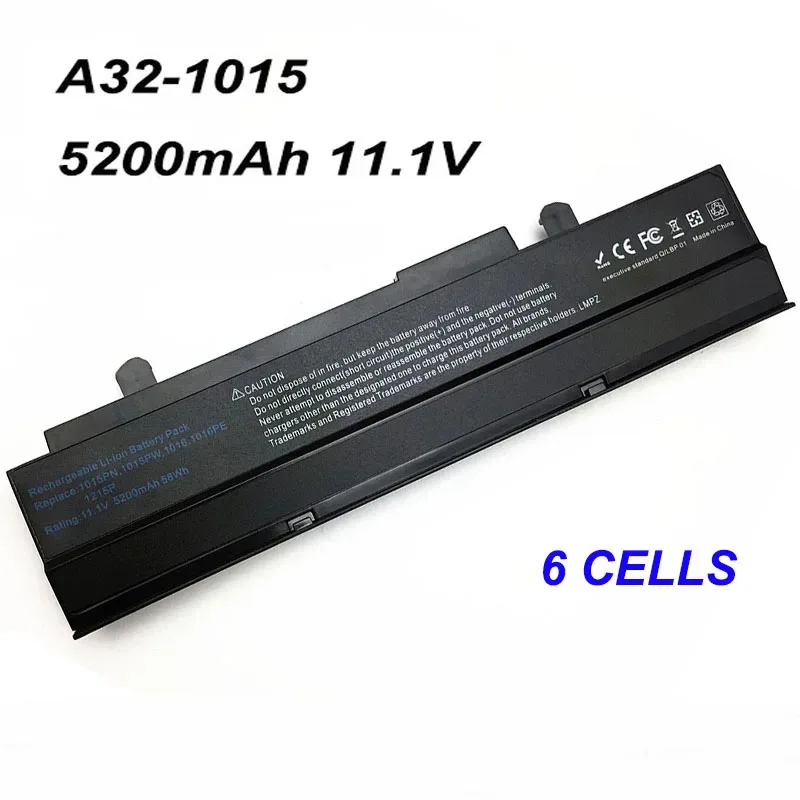 A32-1015 AL31-1015 A32-1015 6cell 5200mAh Laptop Battery For ASUS Eee PC 1015 1015P 1016PE 1215N 1011PX 1011P R051CX VX6