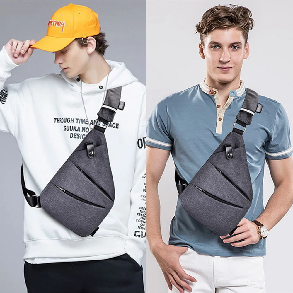 Men\'S Chest Bag Waterproof Bag Personal Anti Theft Shoulder Man Pocket Portable Outdoor Sports Chest Travel Accessories 2023 New