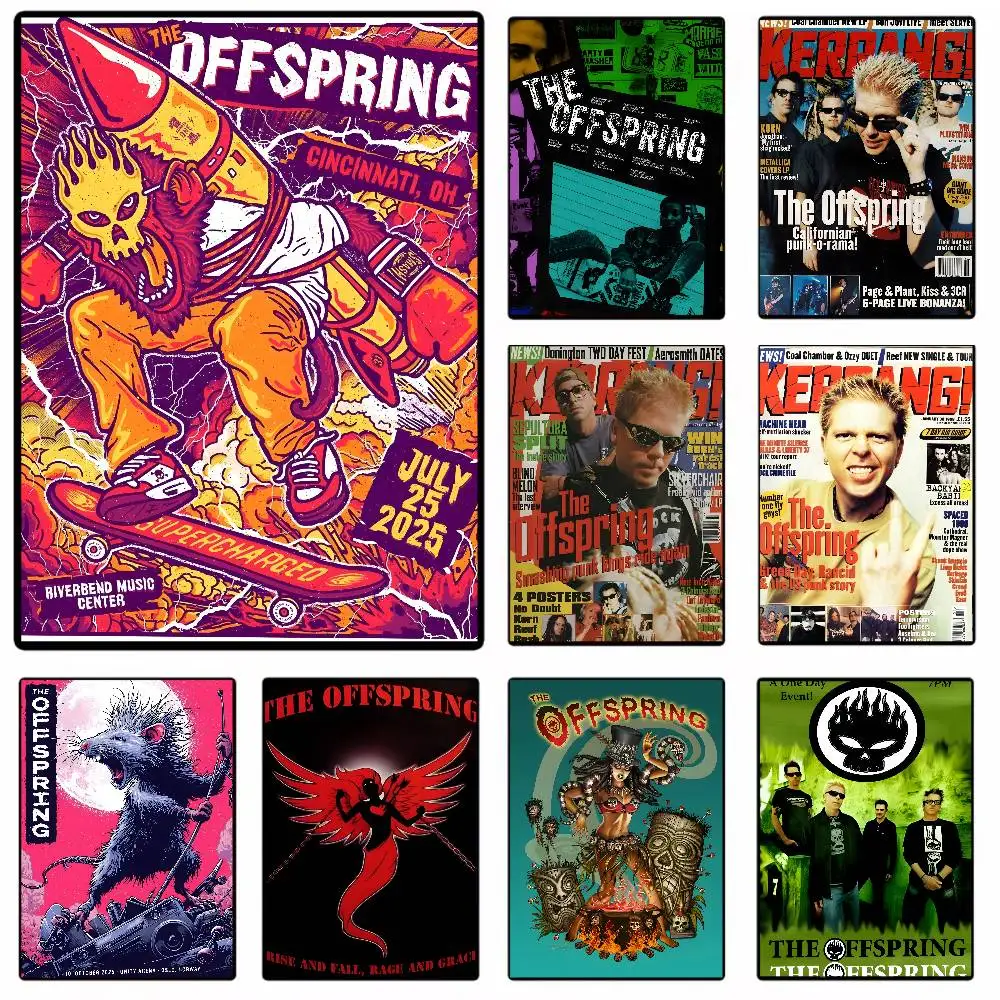 Pop Punk Band T-The OffspringS Fashion Poster art Canvas Prints Painting Wall Art Pictures for Living Room Decoration
