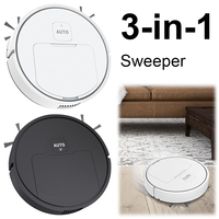 Robotic Vacuum and Mop Combo Automatic Cleaning Sweeping Machine USB Rechargeable Quiet Cleaning for Pet Hair Carpets and Floors