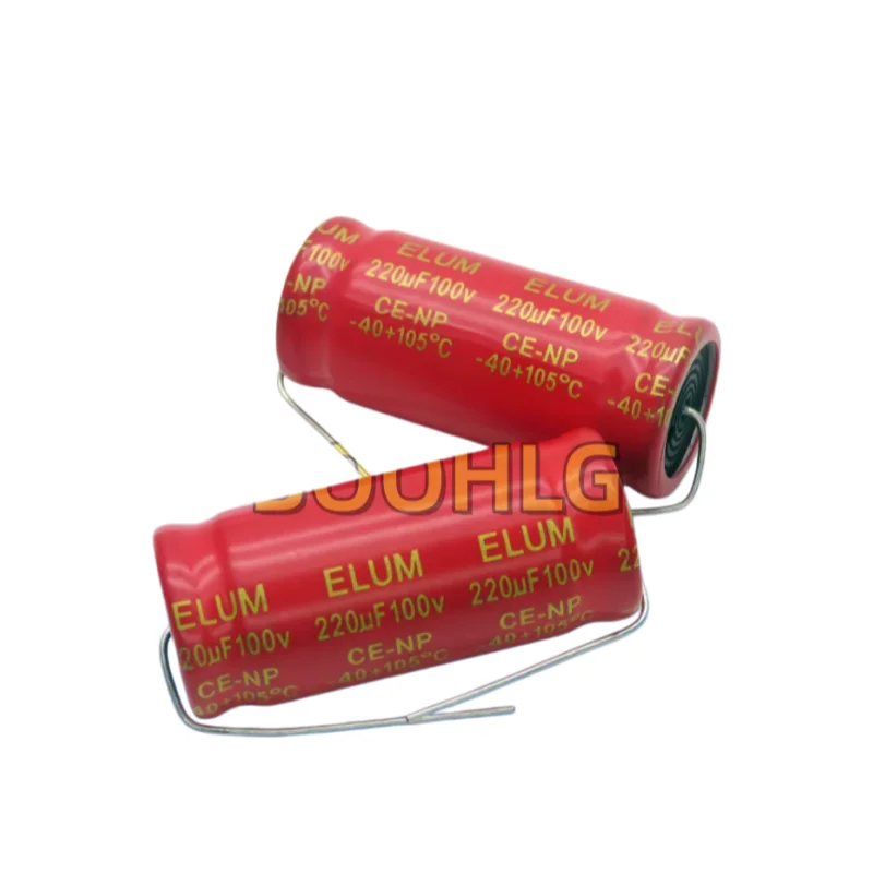 5 SZTUK 100V 220uF Kondensator Elektrolityczny Elektrolityczny Poziomy Axialny NP Niepolaryzowany do Przecięć Częstotliwości Średnio-Niskich 220uF 100V 18X41 — zdjęcie produktu 6