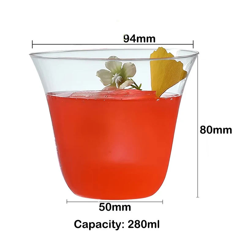 1PCS Ultra Light 280ml Whisky Glass Juice Glasses Cocktail Glass