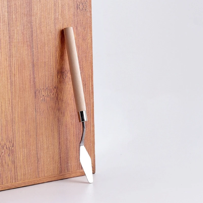 Oil Painting Knife Handle Color Mixing Spatula Knife Wall Painting Scraper for Oil Canvas Painting