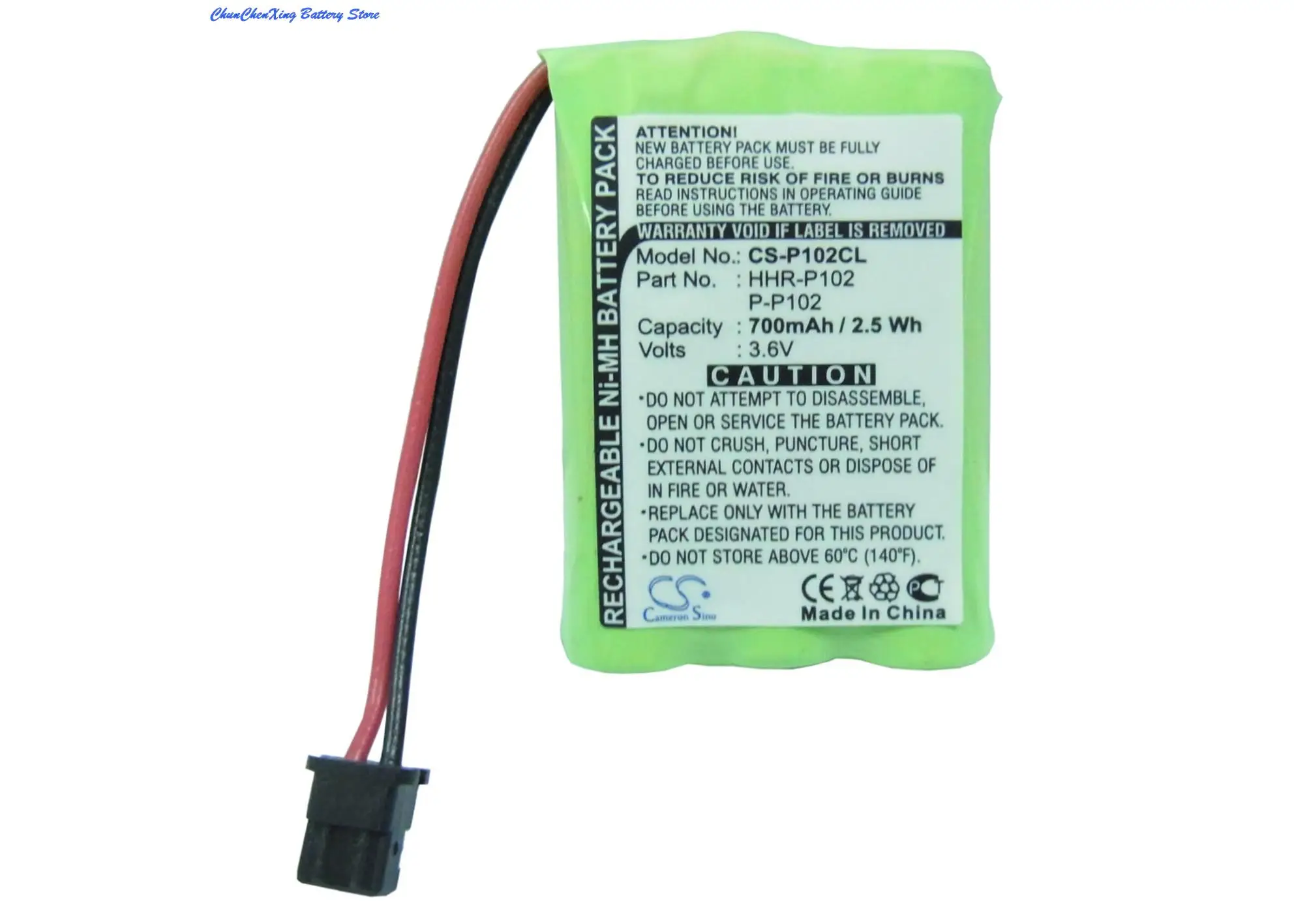 700mAh Battery for Panasonic KX-TC1210 KX-TC1220 KX-TC1230 P-P102,For Uniden EXT-1460 EXT-1465 TRU-446 TRU-448