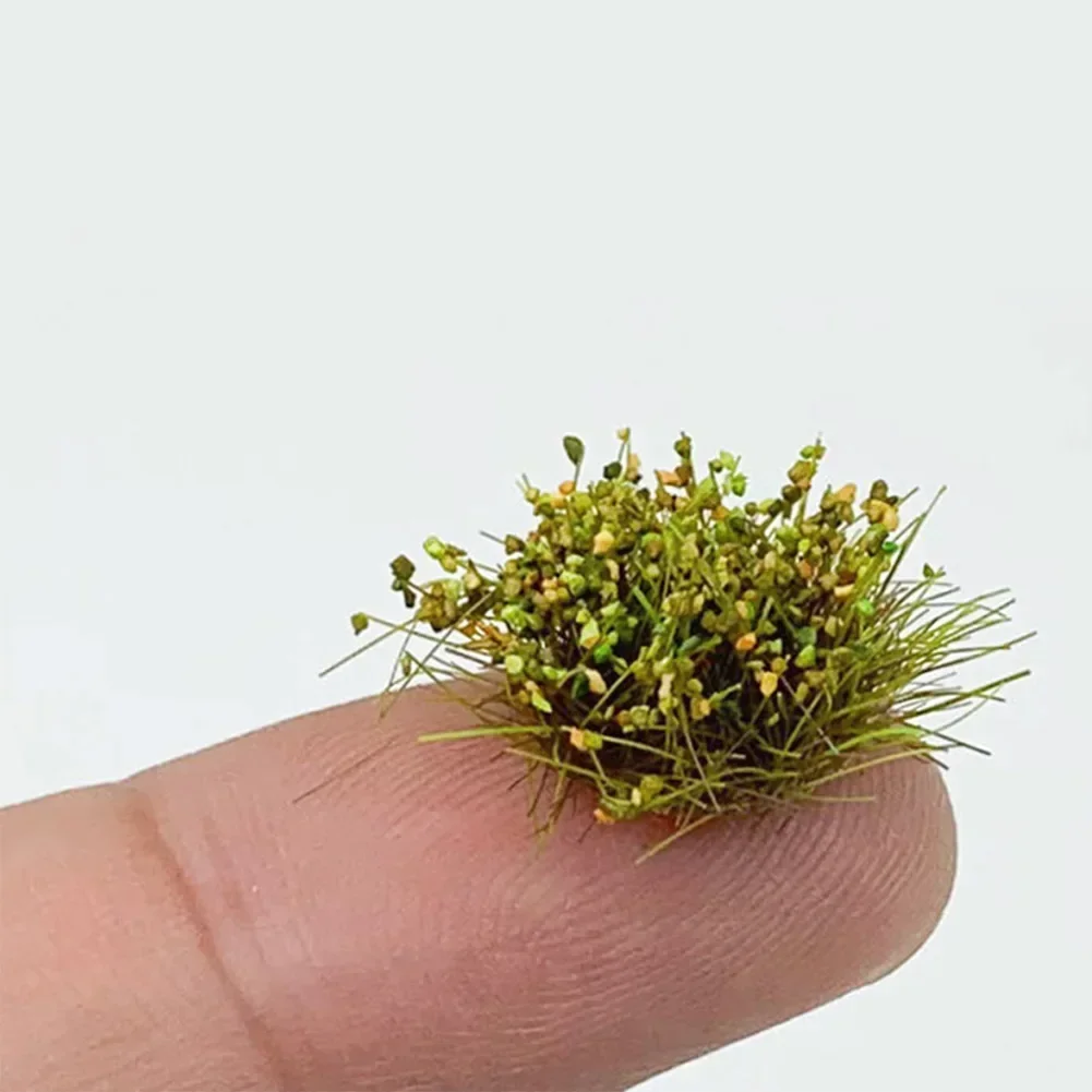 Self-Adhesive Static Grass Tufts Model  DIY Miniature Scenery Wildflowers Flower Cafts Artificial Grass Modeling Wargaming