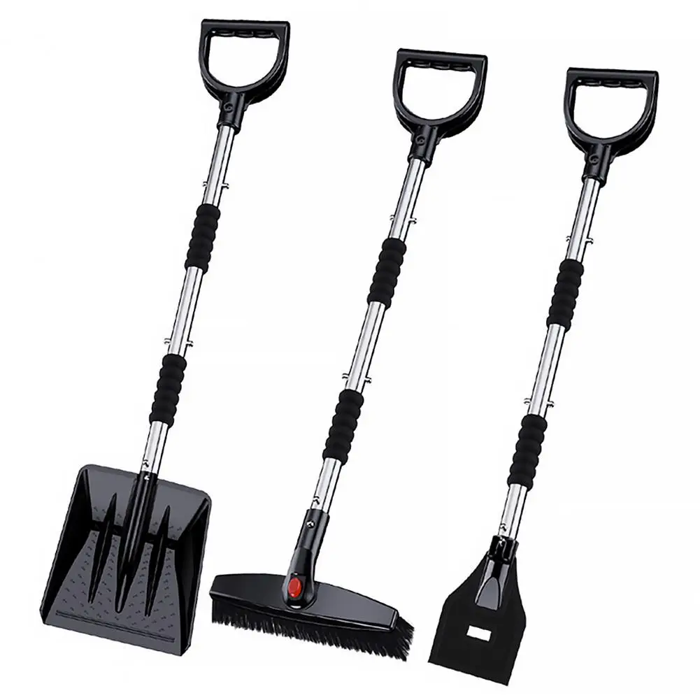 Snow Shovel 1 Set Helpful Labor-saving Durable  Comfortable Grip Car Glass Defrosting Snow Shovel Outdoor Supplies