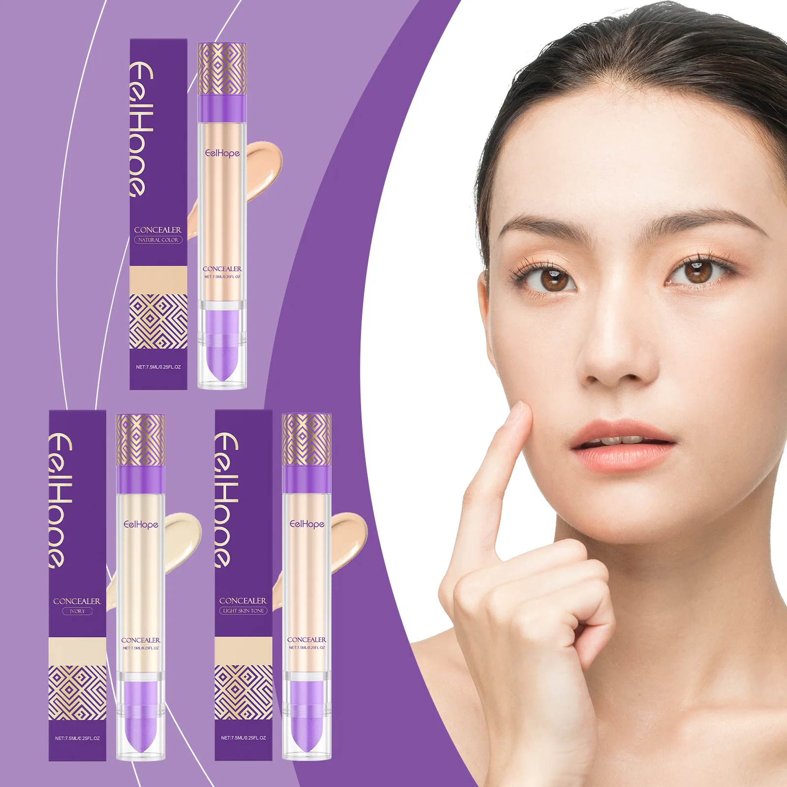 Concealer Conceals Blemishes All Skin Is Not Easy To Take Off Makeup Moisturizing Fit Light Breathable Contoring Cream