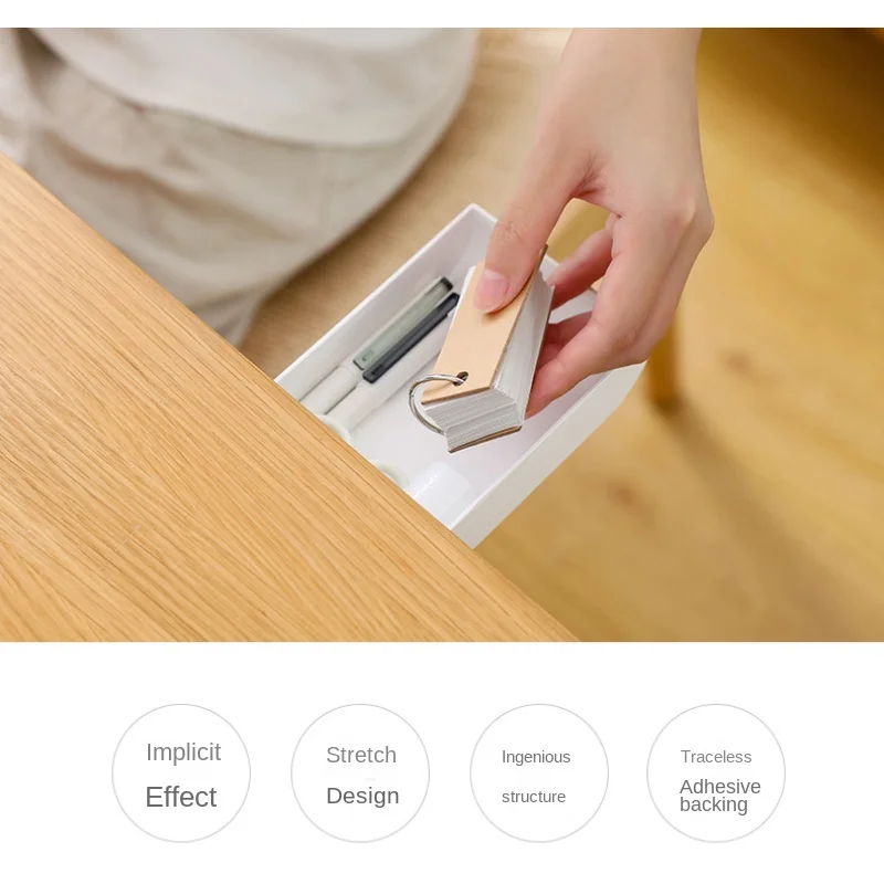 Safe Private Money Hidden Money Artifact Creative Hidden Stickers Table Bottom Box Anti-theft Hidden Storage Box