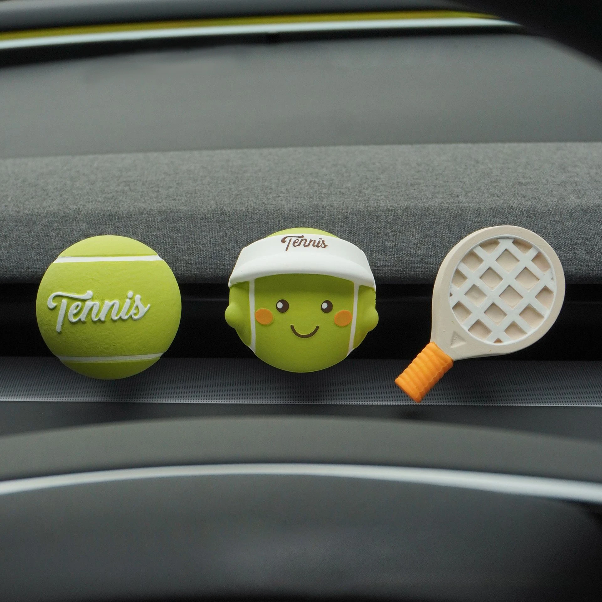 Dopamine Tennis Sports Style Car Aromatherapy Car Out Trend Decoration Diffuser Stone Creative New Ornament Women