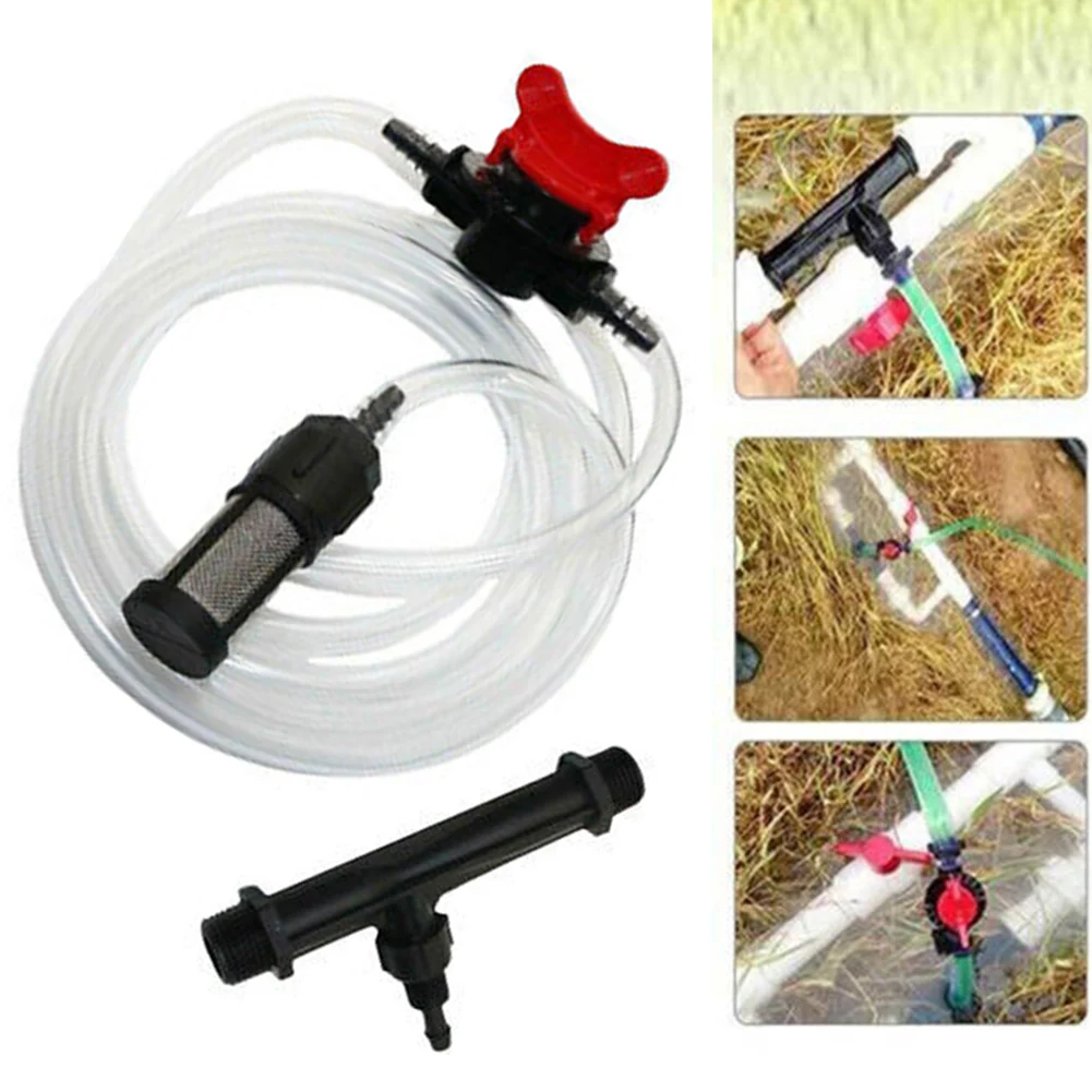 Water Tube Switch Venturi Fertilizer Injector Quick Installation Robust Materials Versatile Compatibility 4 Pieces