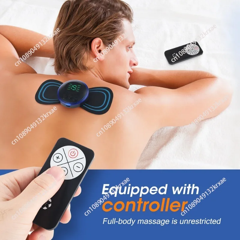 Full body meridian massage patch charging remote control electric pulse massager mini convenient shoulder and neck massager