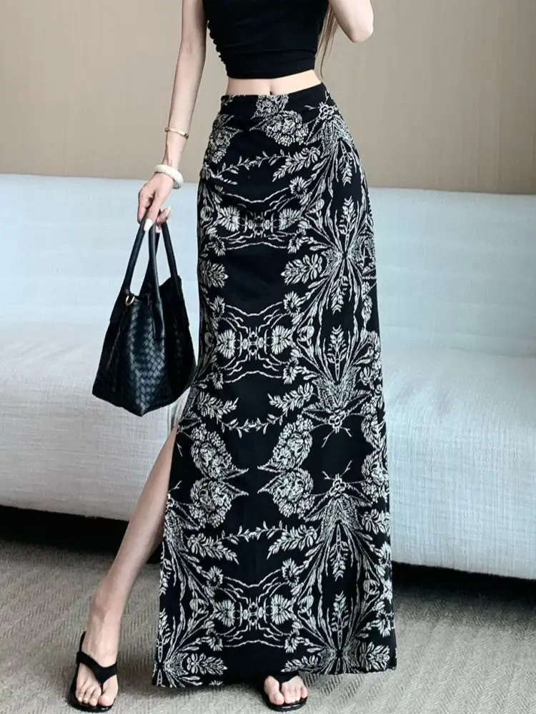 

Юбки с поясами женские, шелковые, асимметричные, с разрезом, вечерние, изысканные, для взрослых, драпированные, глянцевые, качественные, с замысловатым декором, ребристые