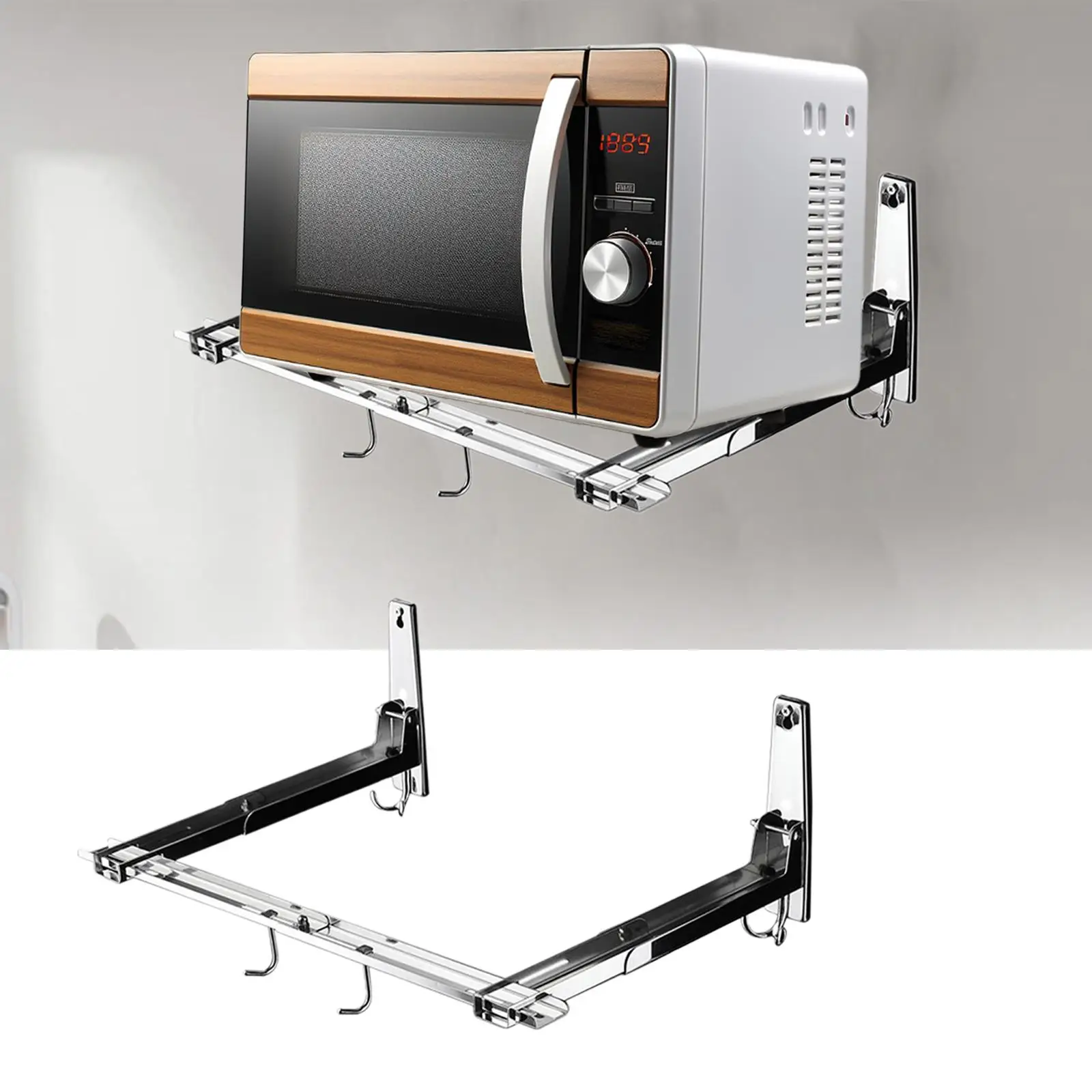 Wall Mounted Microwave Bracket, Support Rack, Oven Stand Shelf Rack, Wall Mount