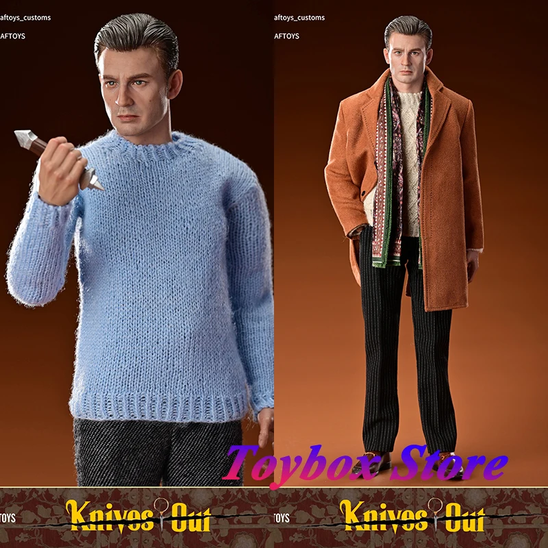 DAFTOYS F023 1/6 Scale Mr. Lansen Movable Cloth Action Figure Knives Out Movie Chris Simulation 12