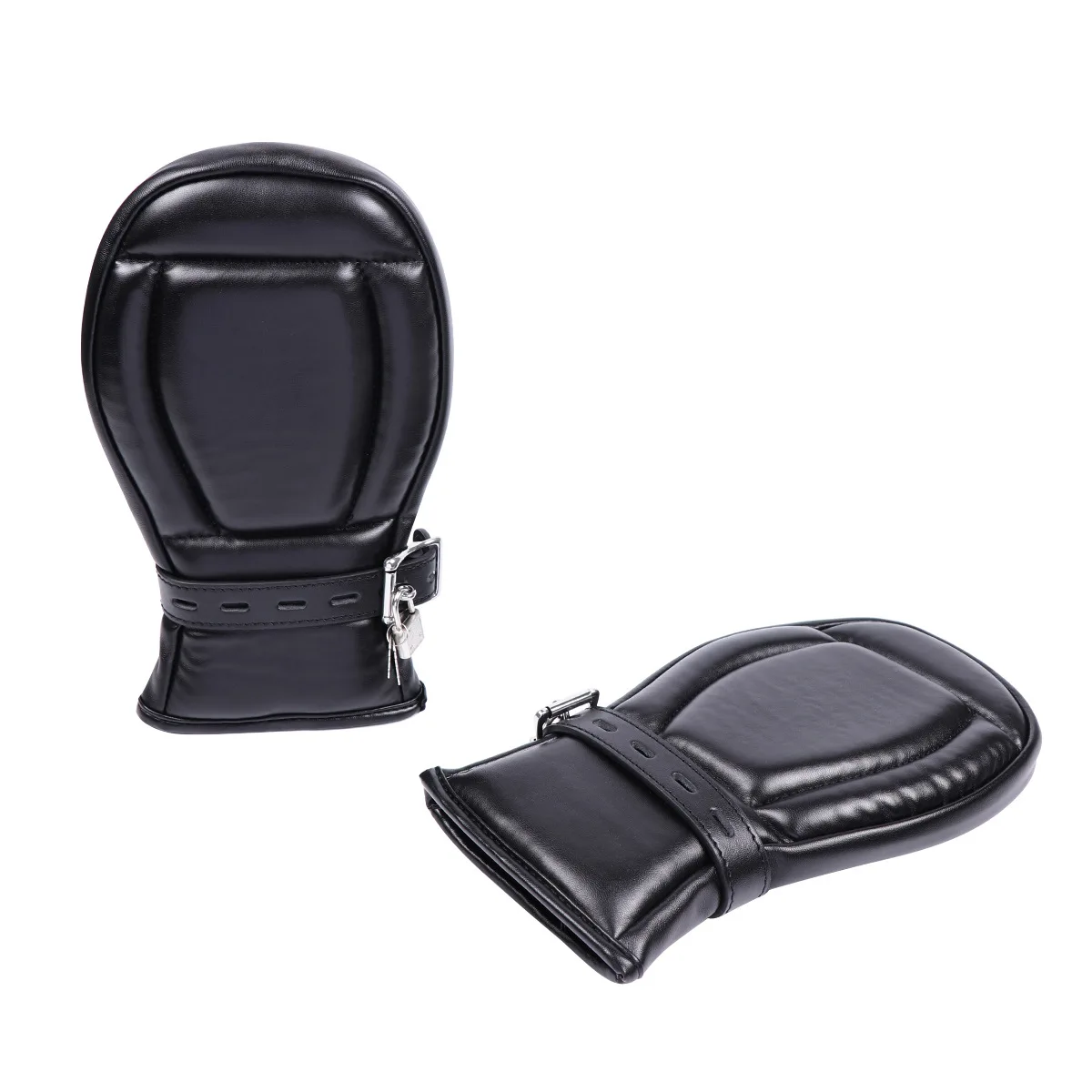 Jeux pour adultes chiot sexe menottes mitaines gants en cuir patte de chien rembourré poing mitaines paume rembourré BDSM Bondage jouets sexuels pour Couples