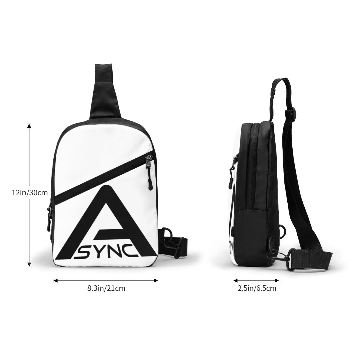 Async-Bolso de pecho de alta calidad con respaldo para hombre, bandolera, bolso de pecho, mochila de viaje para senderismo, bolso de hombro