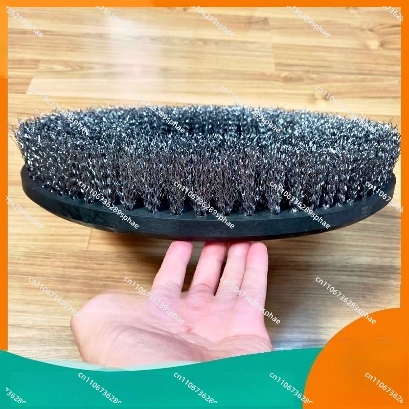 Universal 17 inch steel wire brush disc mixed abrasive wire marble cleaning brush