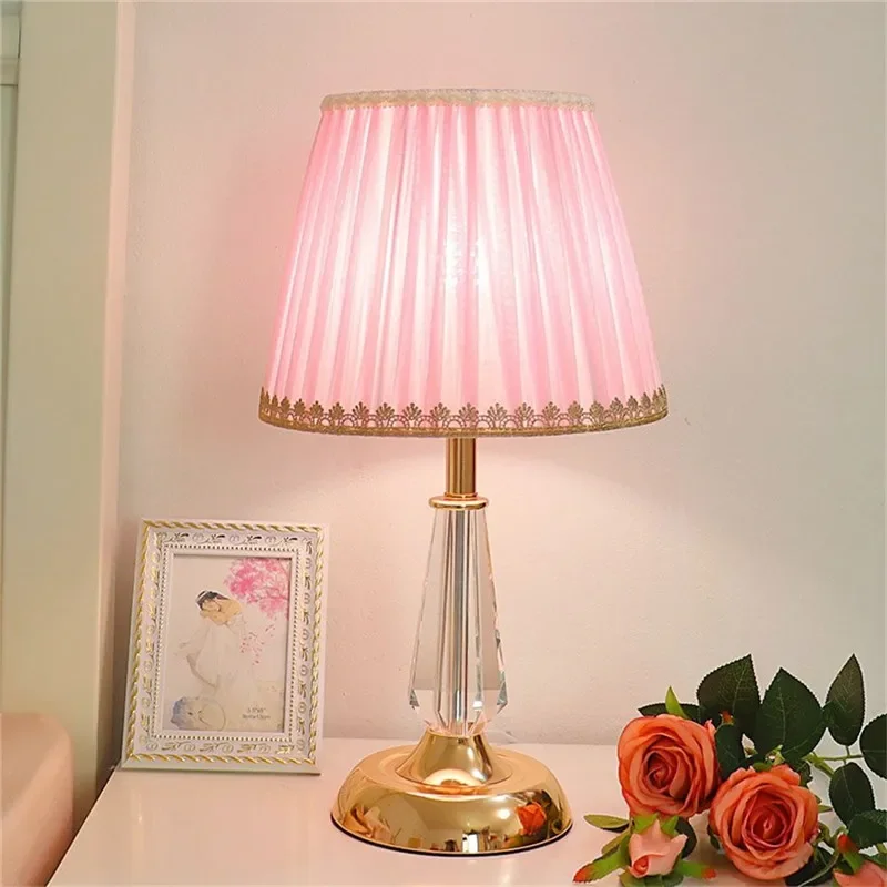 SOURA ModernLuxury Crystal Table Light LED Moda Arte Sala de estar Quarto Estudo Quarto de menina Villa Hotel