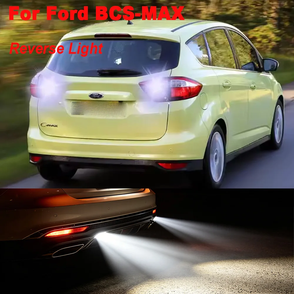 2 Luces LED de Reversa para Auto Ba15s para Ford B-MAX 2023 2020 C-MAX 2010 S-MAX 2014 CMAX 2003 BMAX 2012 SMAX 2006 P21W BA15S 1156