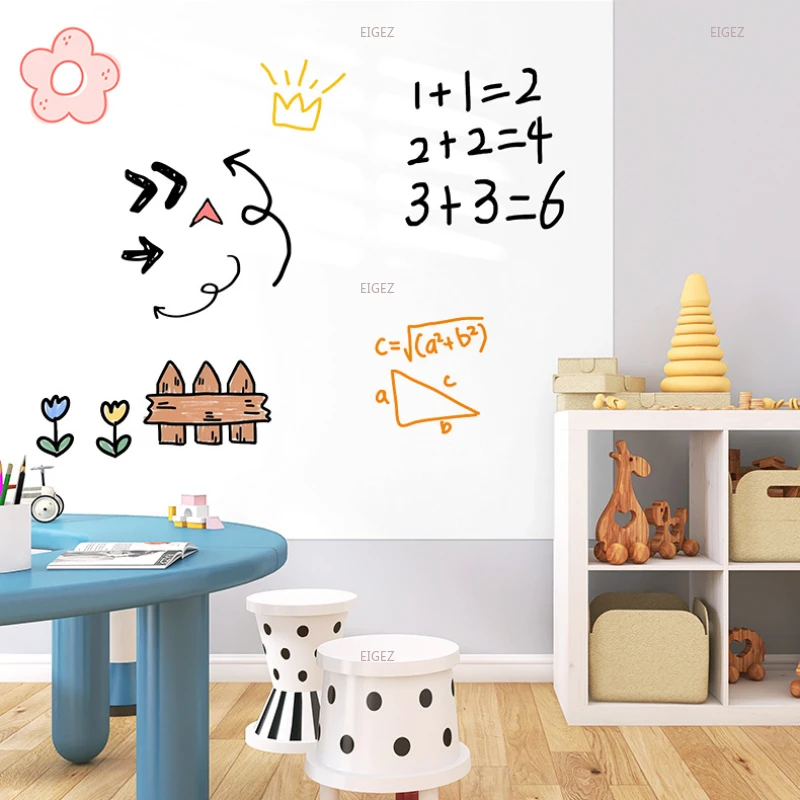 Static Adhesive Free Wall, Children's Drawing, Waterproof, Oil Proof, White Wall Cleaning, Glass Film, Wall Sticker