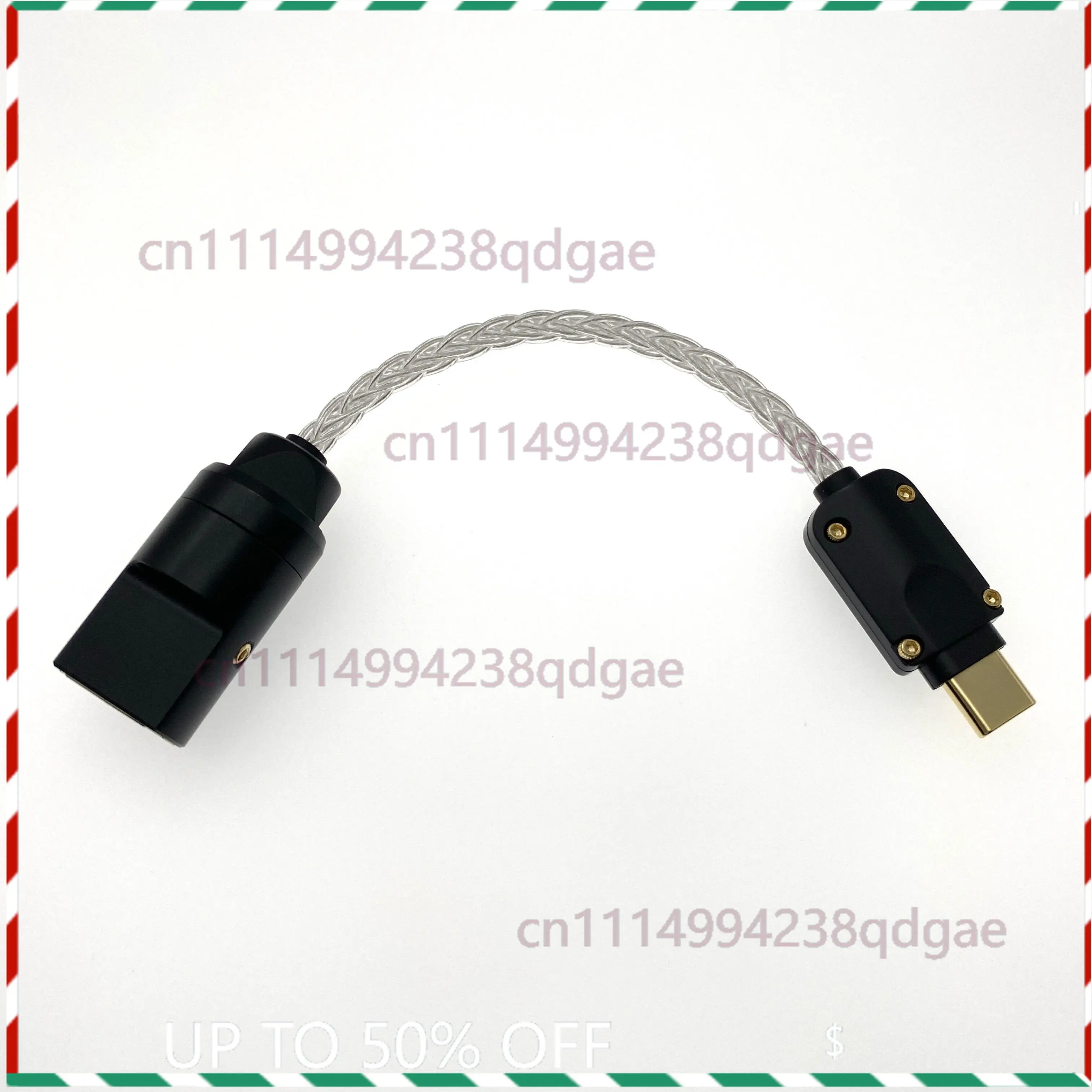Type‑C To USB‑A‑Female OTG DAC Cable Single Crystal Copper & Silver For XDUOO XD‑05 iFi POKE Amplifier Audio Cord