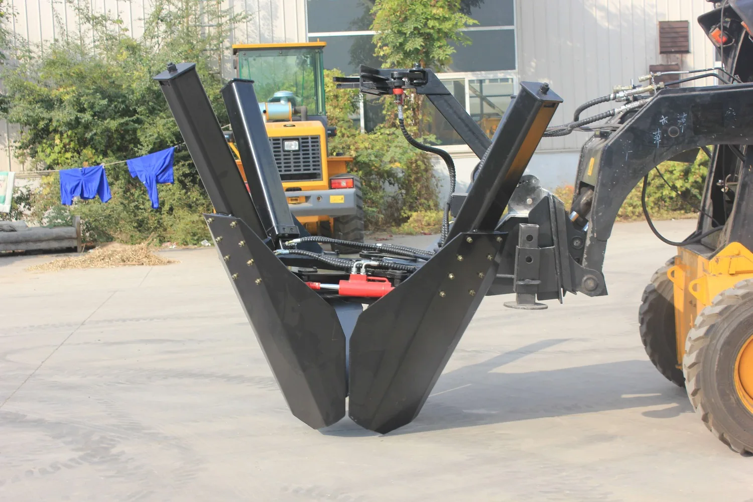Skid Steer Loader Hydraulic Transplanter Tree Spade Machine view 2