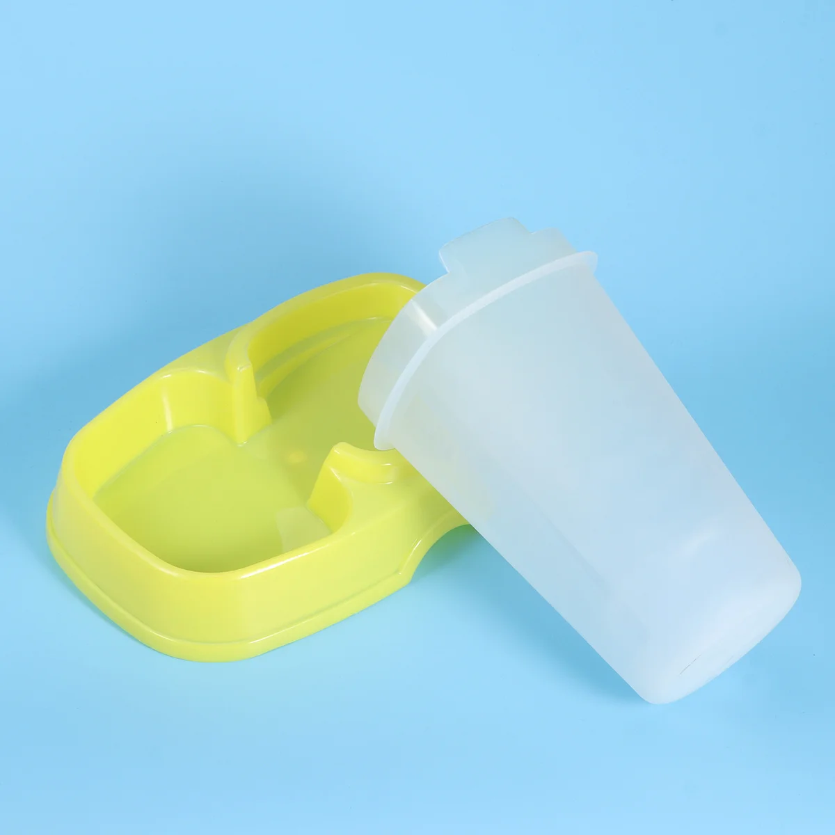 

Automatic Pet Feeder For Cat Dog Food Dispenser Removable Washable Design Dust Mosquito Proof Pet Supplies Yellow