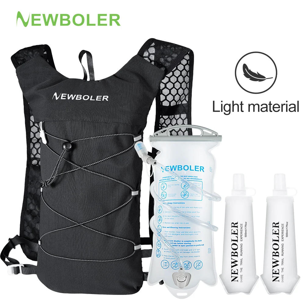 

NEWBOLER Breathable Hydration Vest Trail Running Backpacks Lightweight Cycling Run Jogging Marathon Backpack Riding Climbing Bag