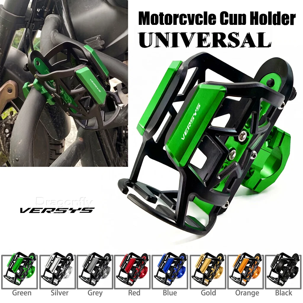 Cup Holder For Kawasaki Versys 650 300 300X 1000 X300 2015-2022 Motorcycle Beverage Water Bottle Cage Drink Cup Holder Mount