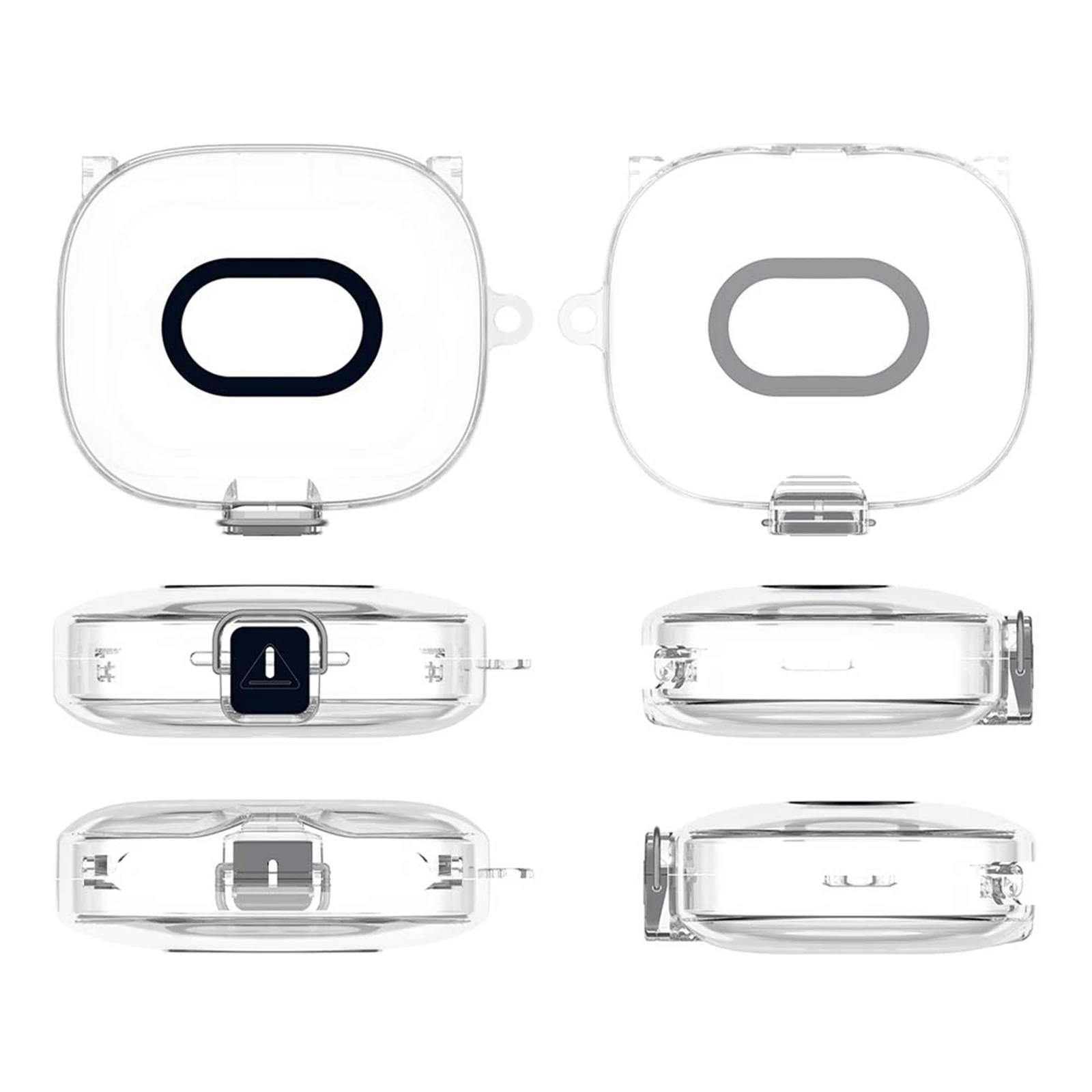 Metal Carabiner Earbuds Case for OpenFit Pro TPU One-piece Cover Snap Lock Anti-drop Anti-scratch