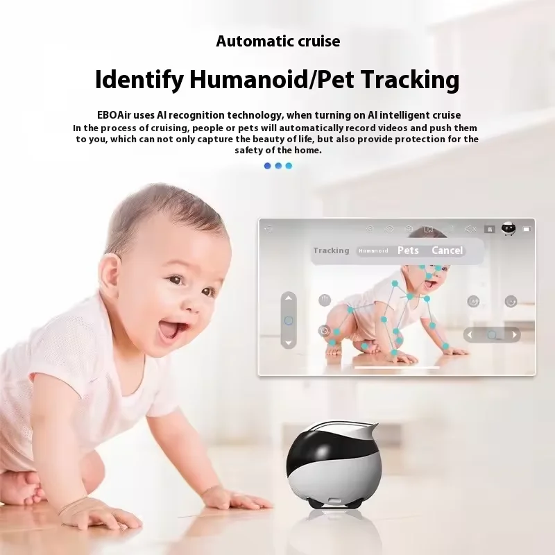 Enabot EBO Air EBO SE Intelligent Robot Wireless Camera Robot Remote Monitoring Pet Companion Robot Real Time Control Home
