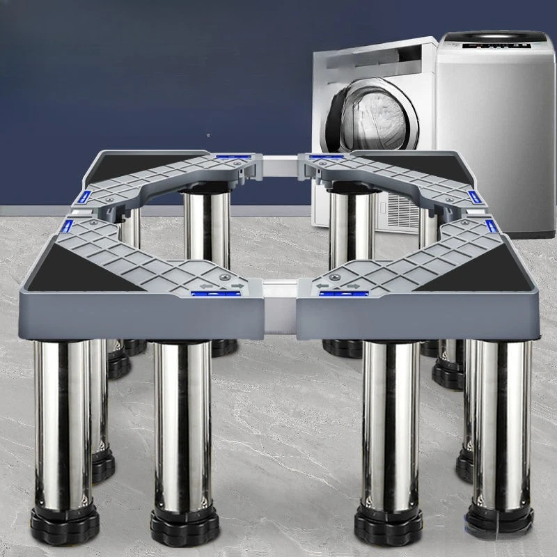 Universal tripod washing machine base heightened adjustable height foot pad air external machine heightened bracket sub-pad