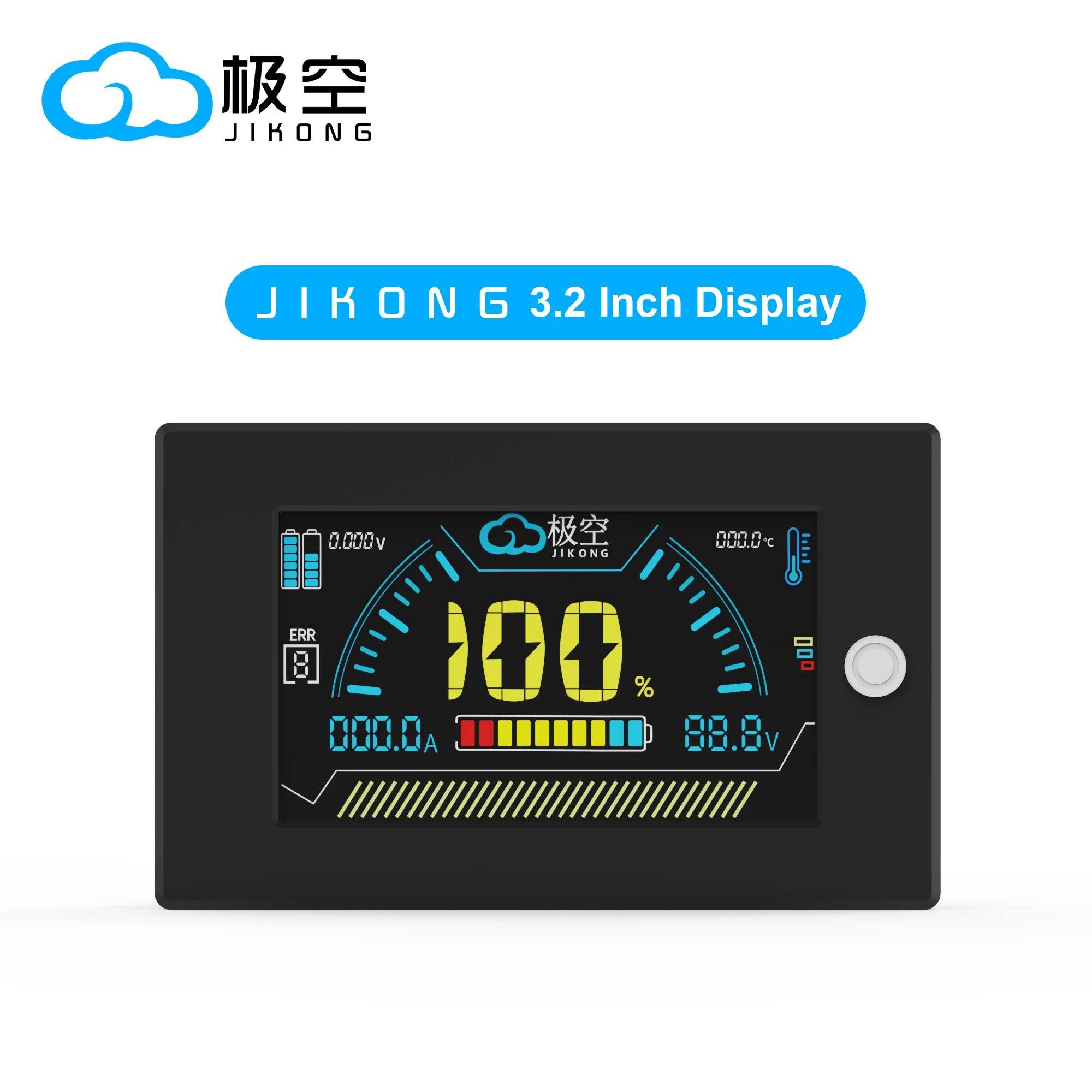 JIKONG BMS 3.2-Inch Screen Display with Cable 400mm Compatible with All JIKONG BMS