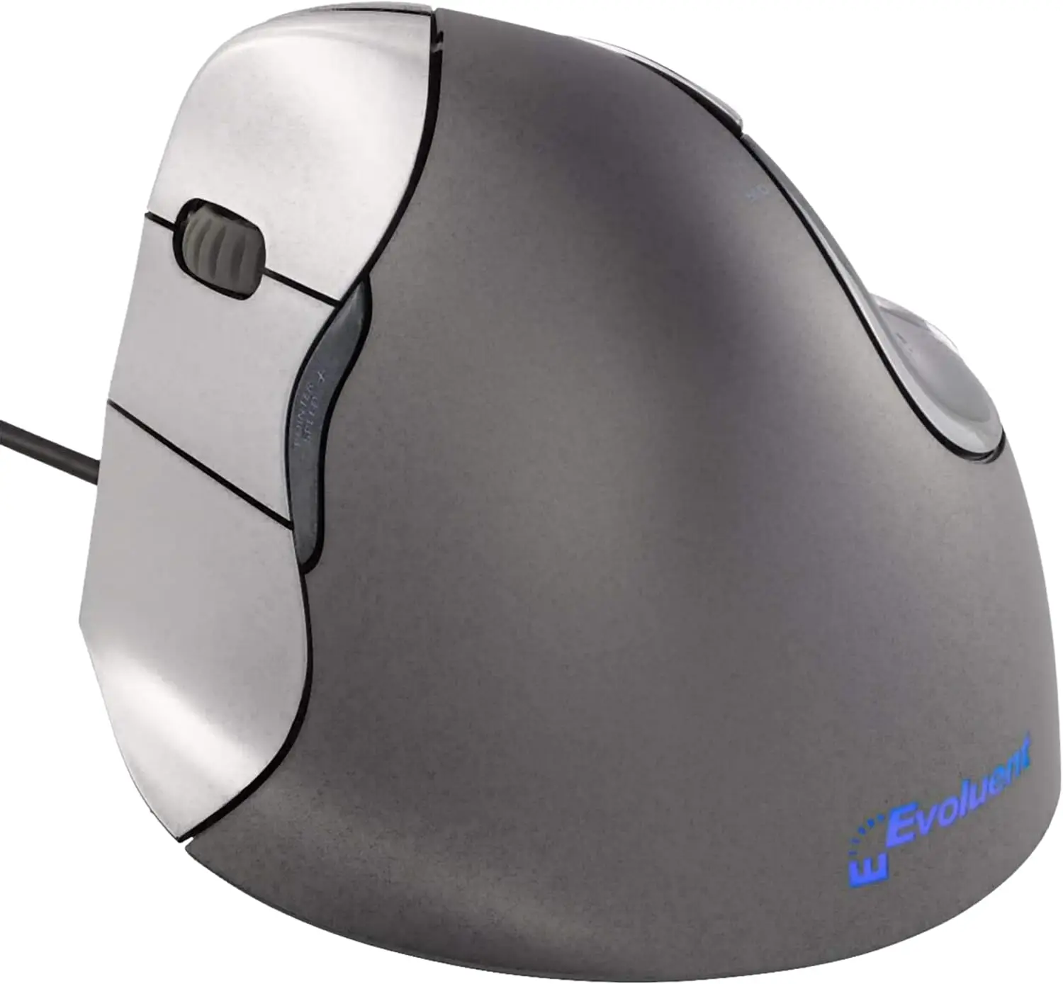 

Ergonomic Vertical Mouse for Left Hand, Wired USB, Reduces Wrist Strain, 4 Speeds, 6 Customizable Buttons