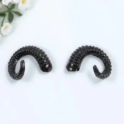 

1Pair Sheep Horn Headdress Halloween Cosplay Horns Decor for Costume Party Stage Show Birthday Christmas Festival Wear
