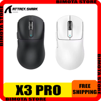 Attack Shark X3 Pro 4k Reciver Wireless Mouse Tri Mode Paw3395 Gaming Mouse Esports Mice Accessory For Computer Gamer Man Gifts