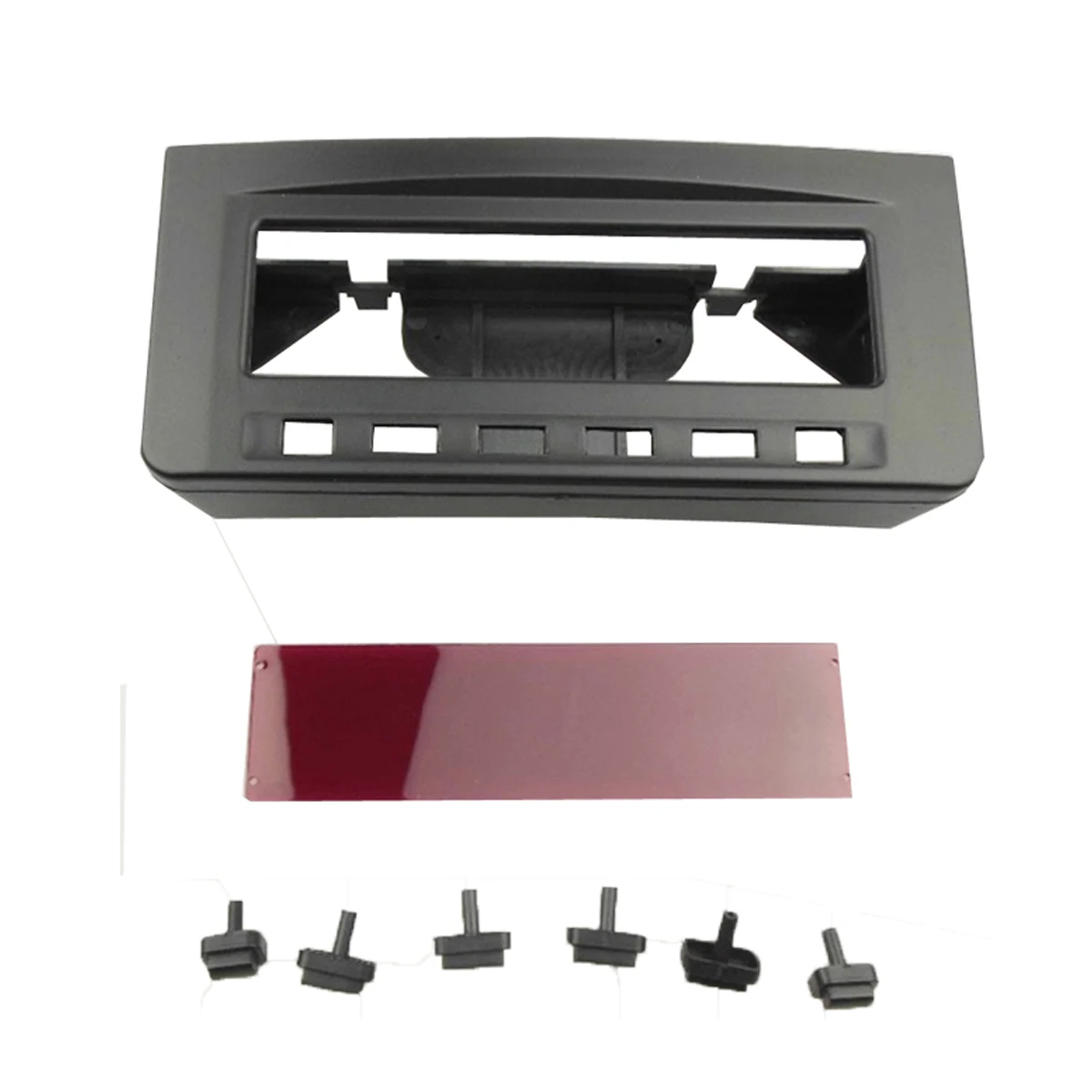 For Misubishi L200 Triton  Pajero Sport II  Challenger Double Din Fascia Radio Dash Installation Trim Kit Face Plate Bezel Frame