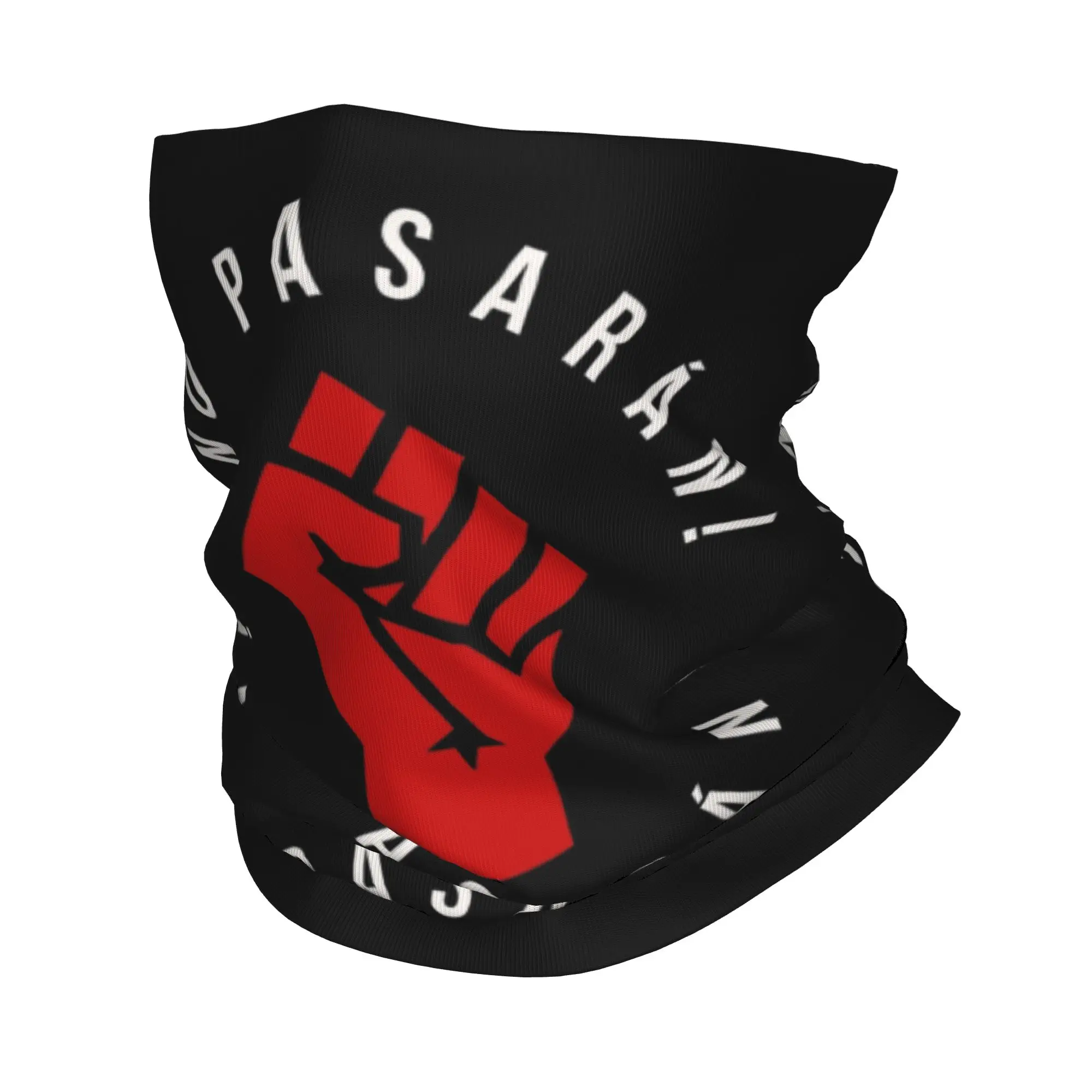 No Pasaran Bandana Neck Cover Printed  Mask Scarf Warm Headwear Cycling for Men Women Adult All Season