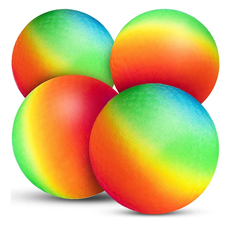 Kickballs Playground Balls 8.5Inch Rainbow Basketball Soccer Toy Children Outdoor Sports Games Kinderspielzeug